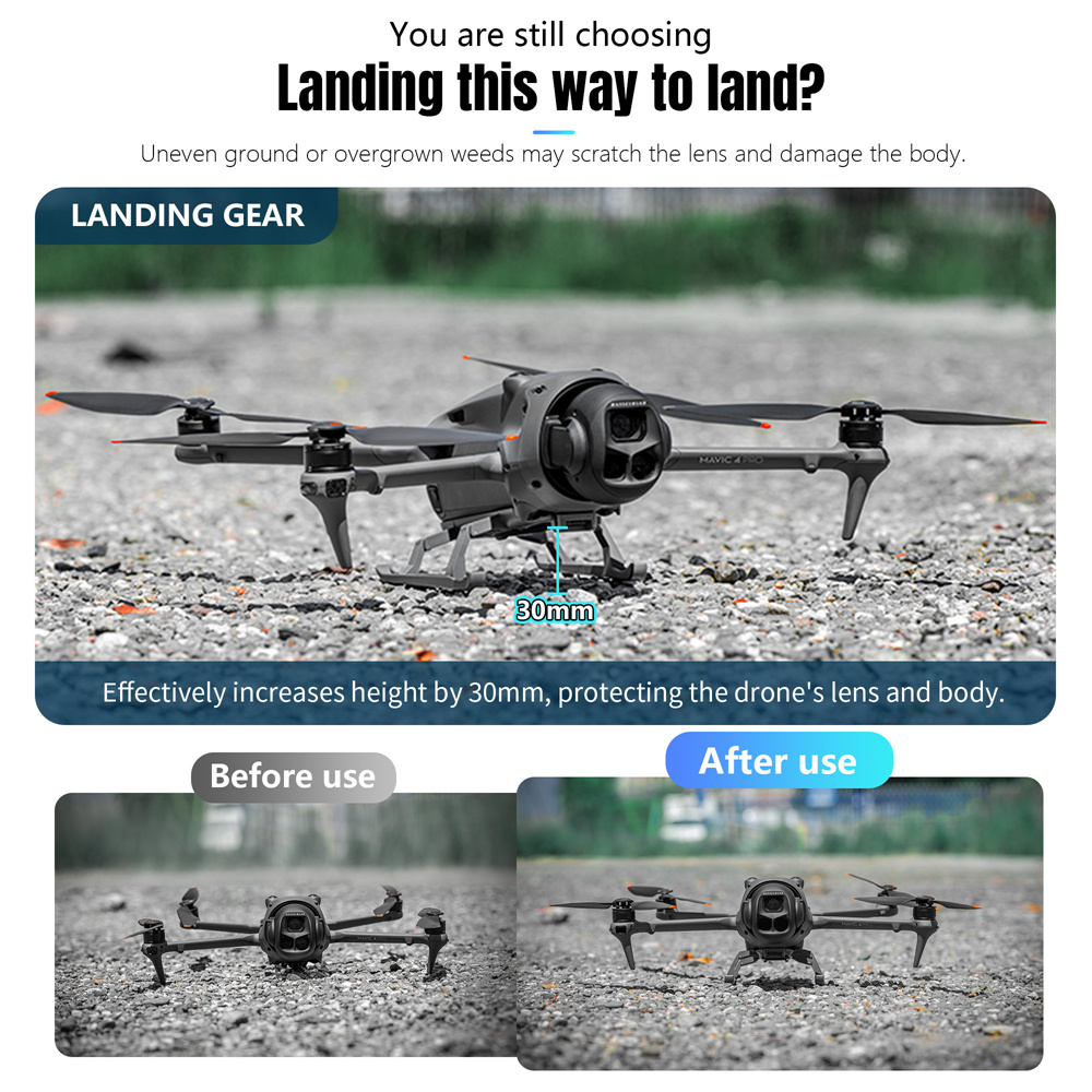 معدات الهبوط STARTRC لطائرة DJ - مراجعة Drone Dji Rc Pro وسعره