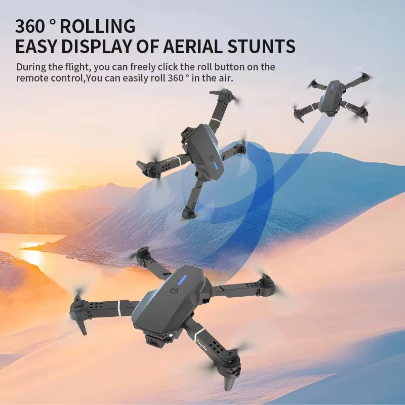 طائرة درون E88 صغيرة للتحكم عن - مراجعة Drone E88 Rc Quadcopter وسعره
