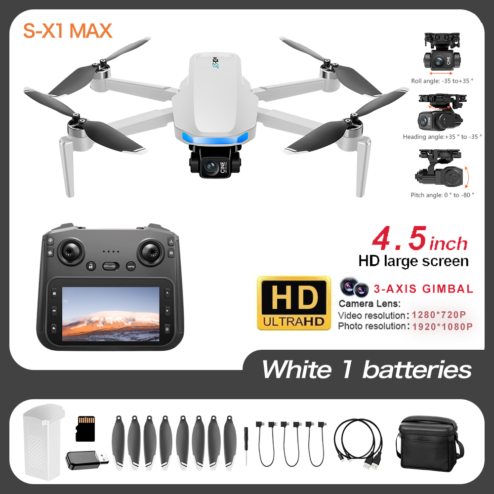 طائرة بدون طيار S-X1 Pro 4K GP - مراجعة Jjrc Drone X12 وسعره