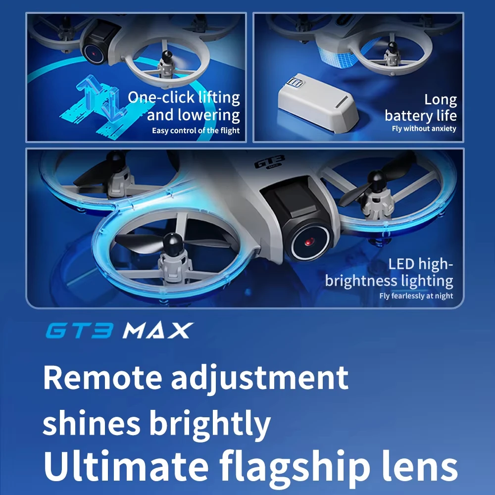 طائرة بدون طيار GT3 Max مزودة  - مراجعة Drone Ae Rc وسعره